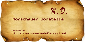 Morschauer Donatella névjegykártya